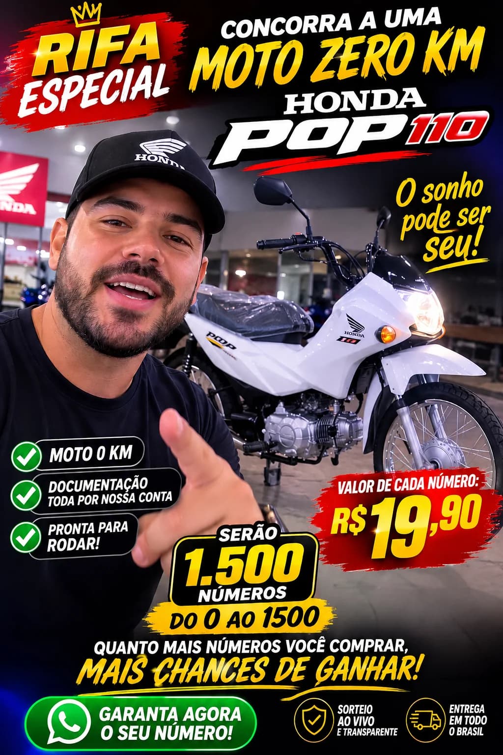 Pop 110 zero km