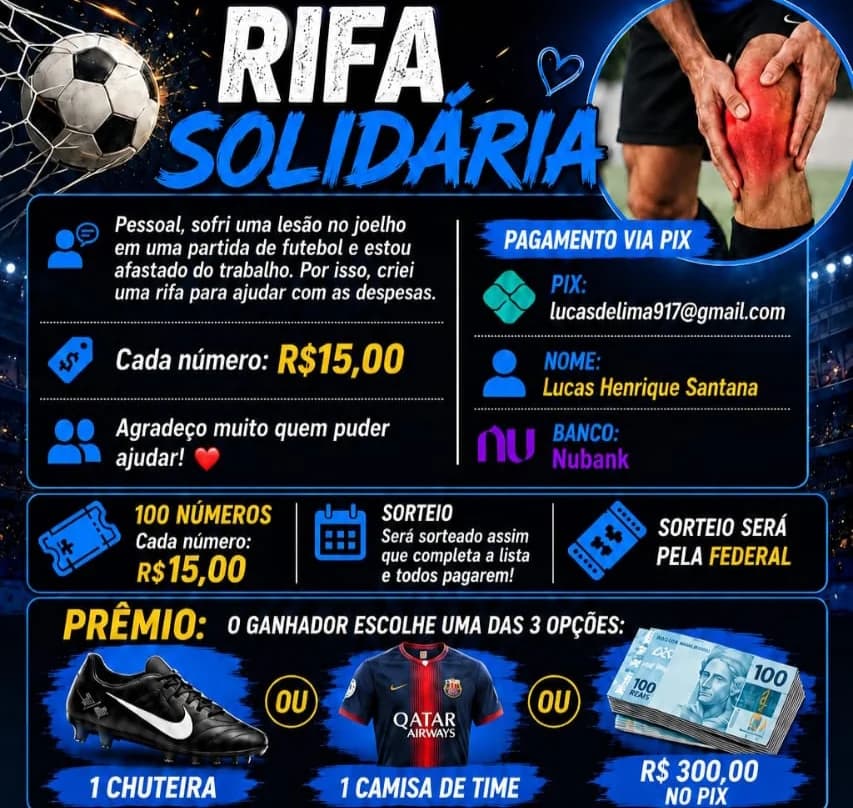 Rifa solidária 