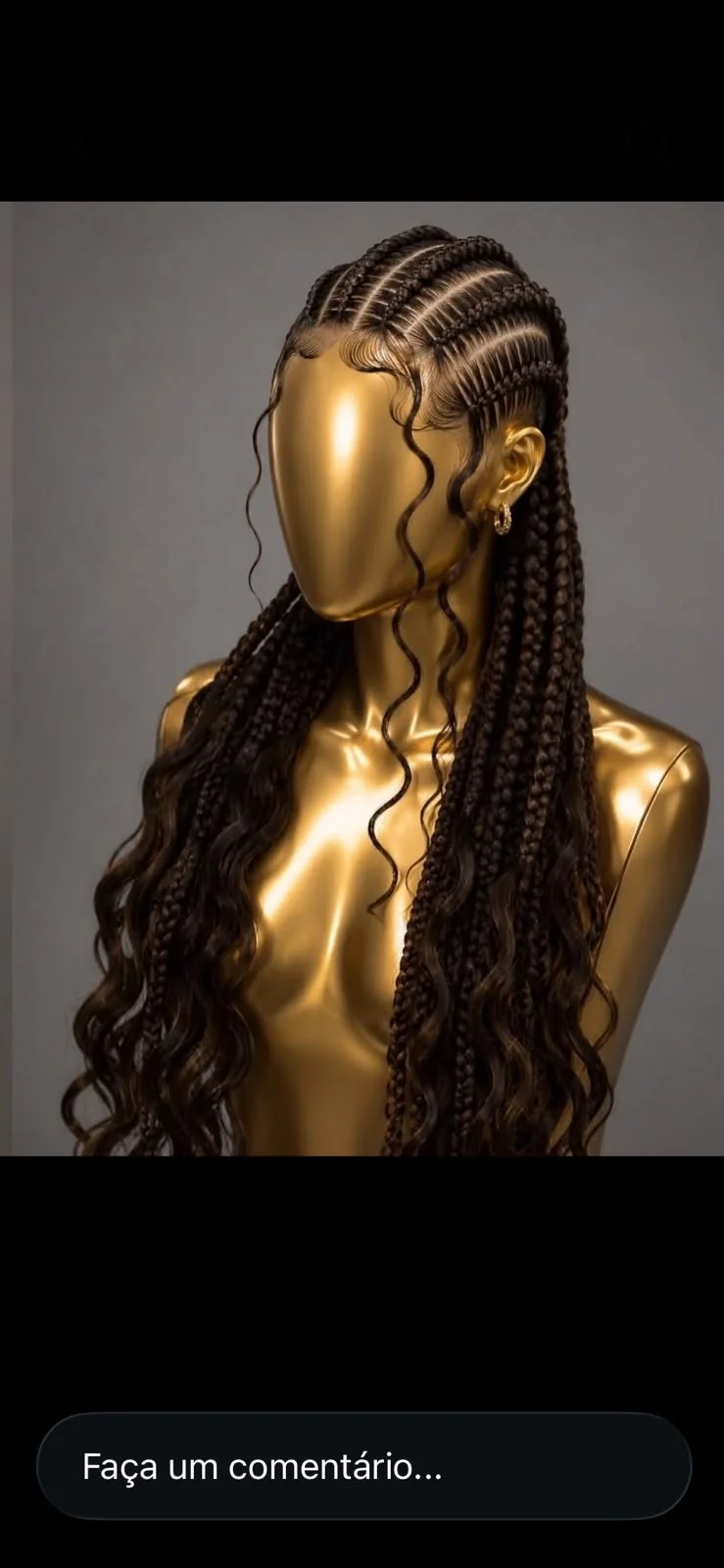 Trança afro feminina 
