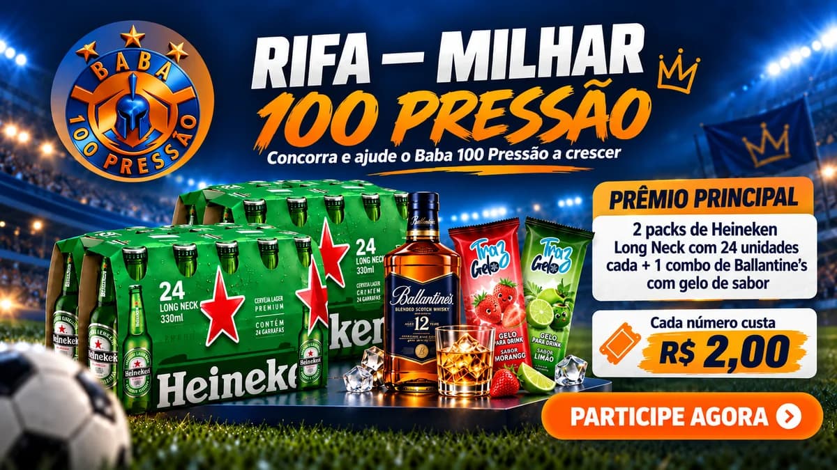 RIFA — MILHAR 100 PRESSÃO