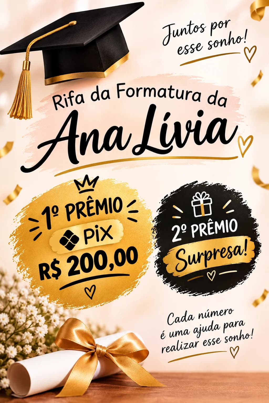 Rifa da Formatura da Ana Lívia - Viagem com os Amigos