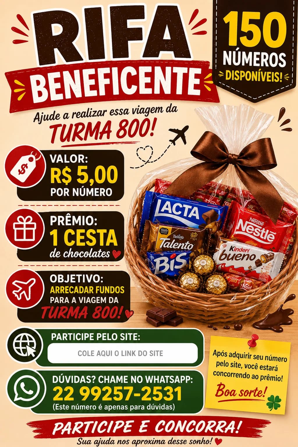 Rifa da turma 800