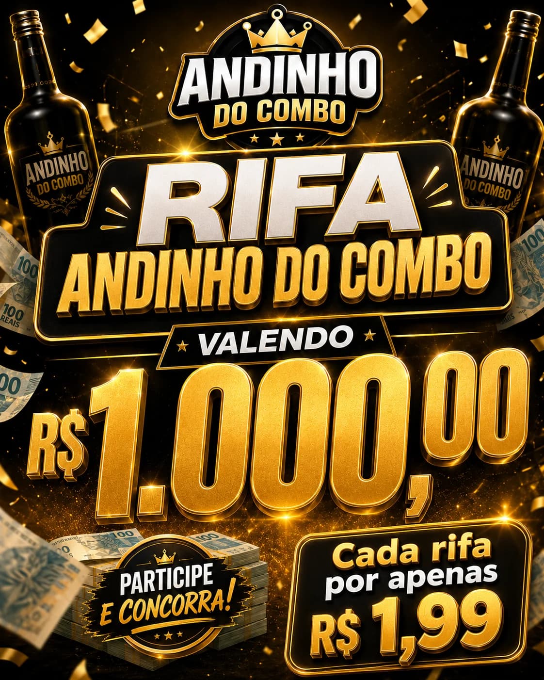 Rifa de 1.000 reais